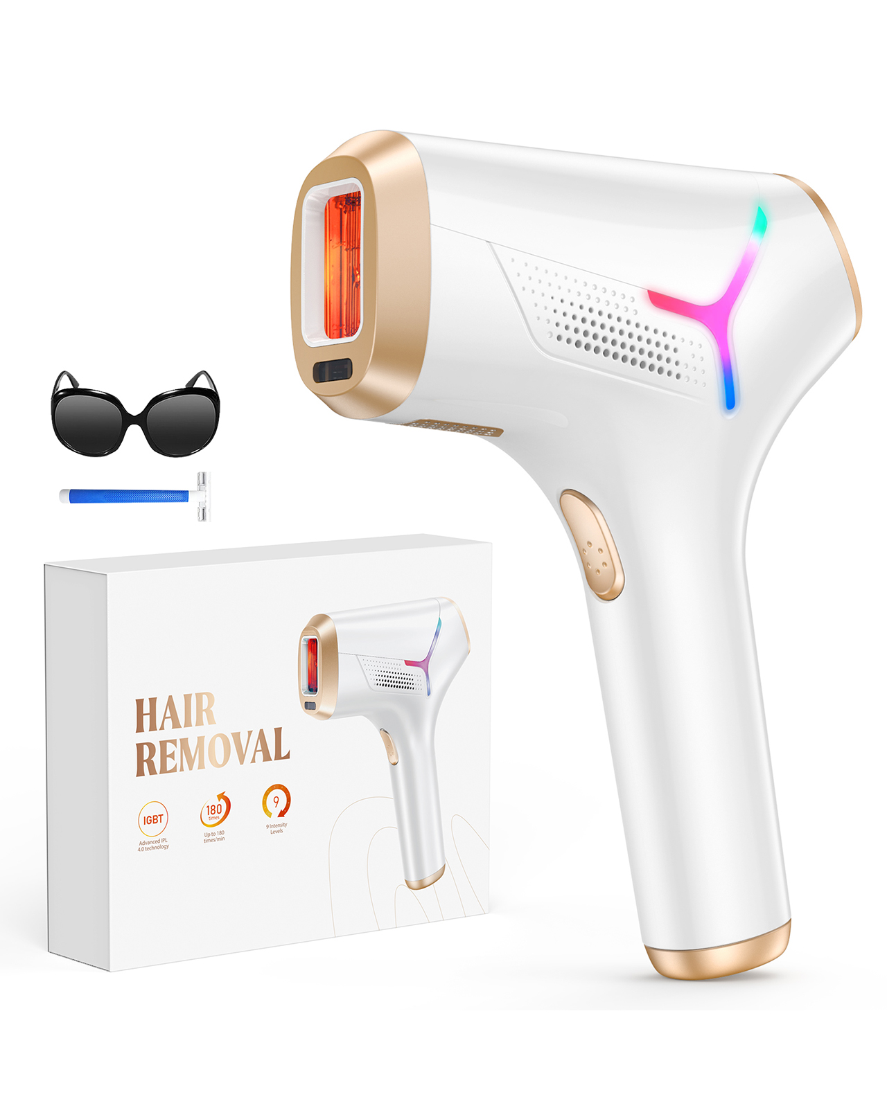 Opt Ipl Laser Hair Removal Machine - Depilador a Laser IPL 990000 Flashes