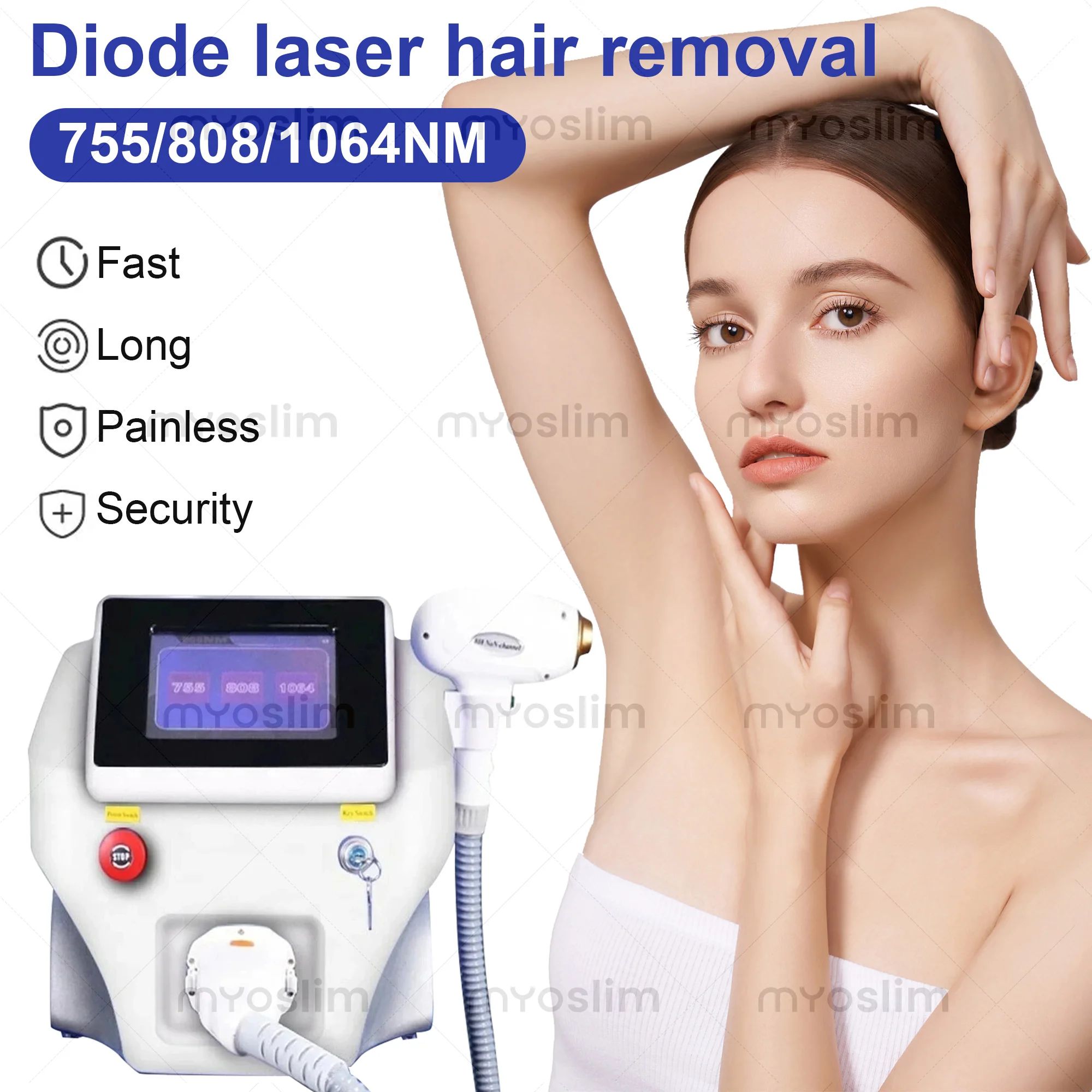 Ice Titanium Diode Laser Machine - 2026 Máquina Profissional Portátil de Remoção