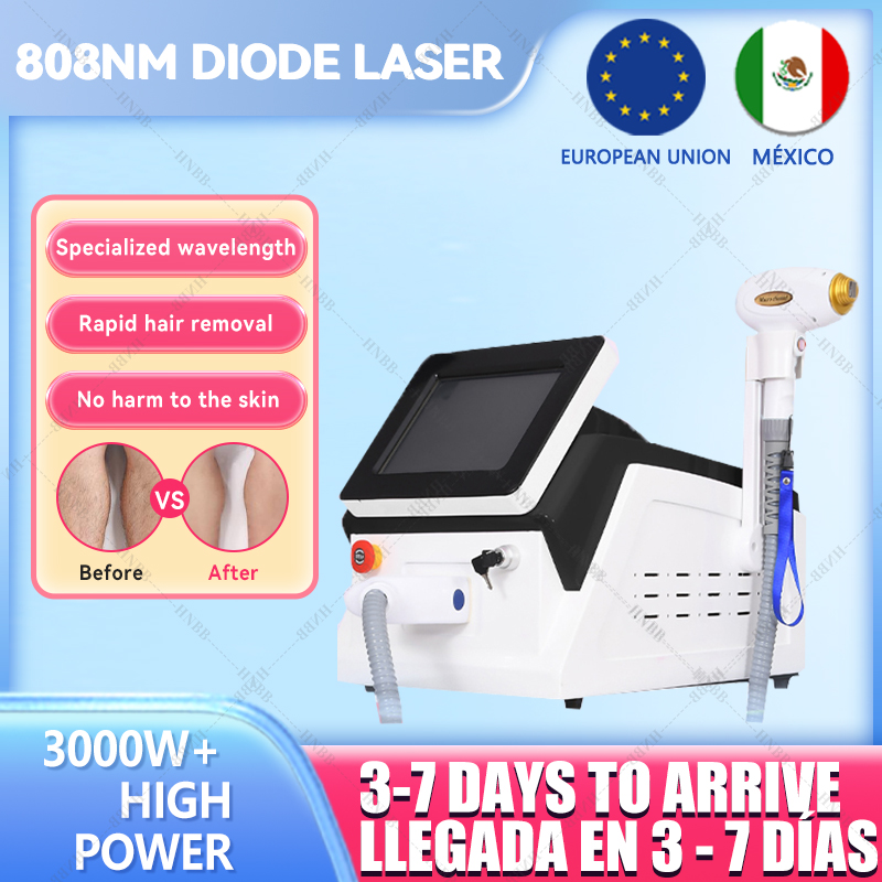 Máquina de remoção de pelos a  - Diode Laser Hair Removal 808Nm 755Nm 1064Nm avaliação e preço