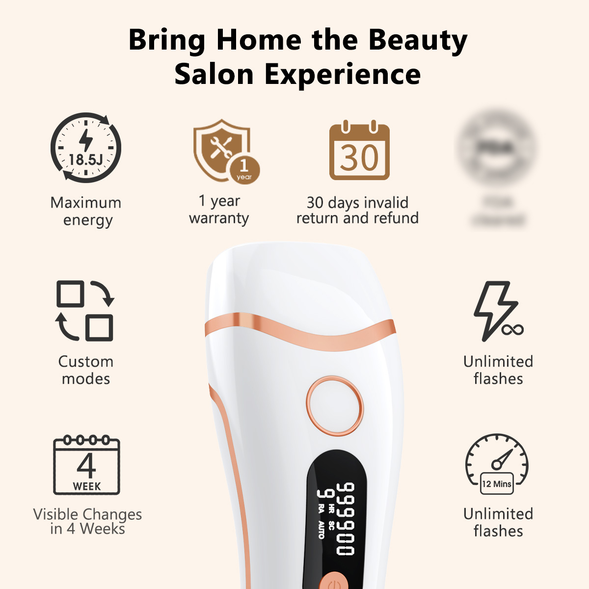 Depilador IPL 999000   Flashes - Ipl Hair Removal Handset Permanent avaliação e preço