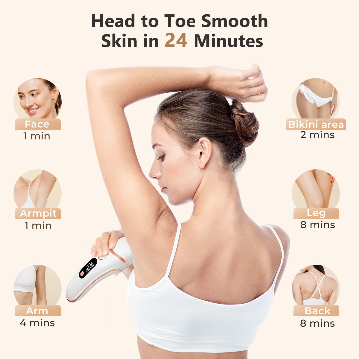Depilador IPL 999000   Flashes - Ipl Hair Removal Handset Permanent avaliação e preço