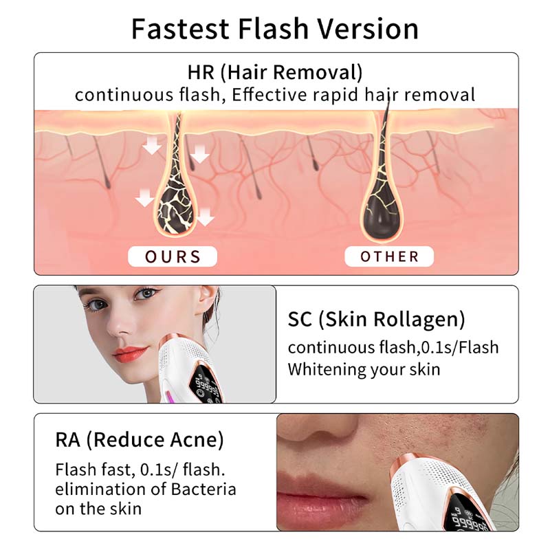 Máquina IPL Epiladora a Laser  - Home Ipl Hair Removal Sapphire Cooling avaliação e preço