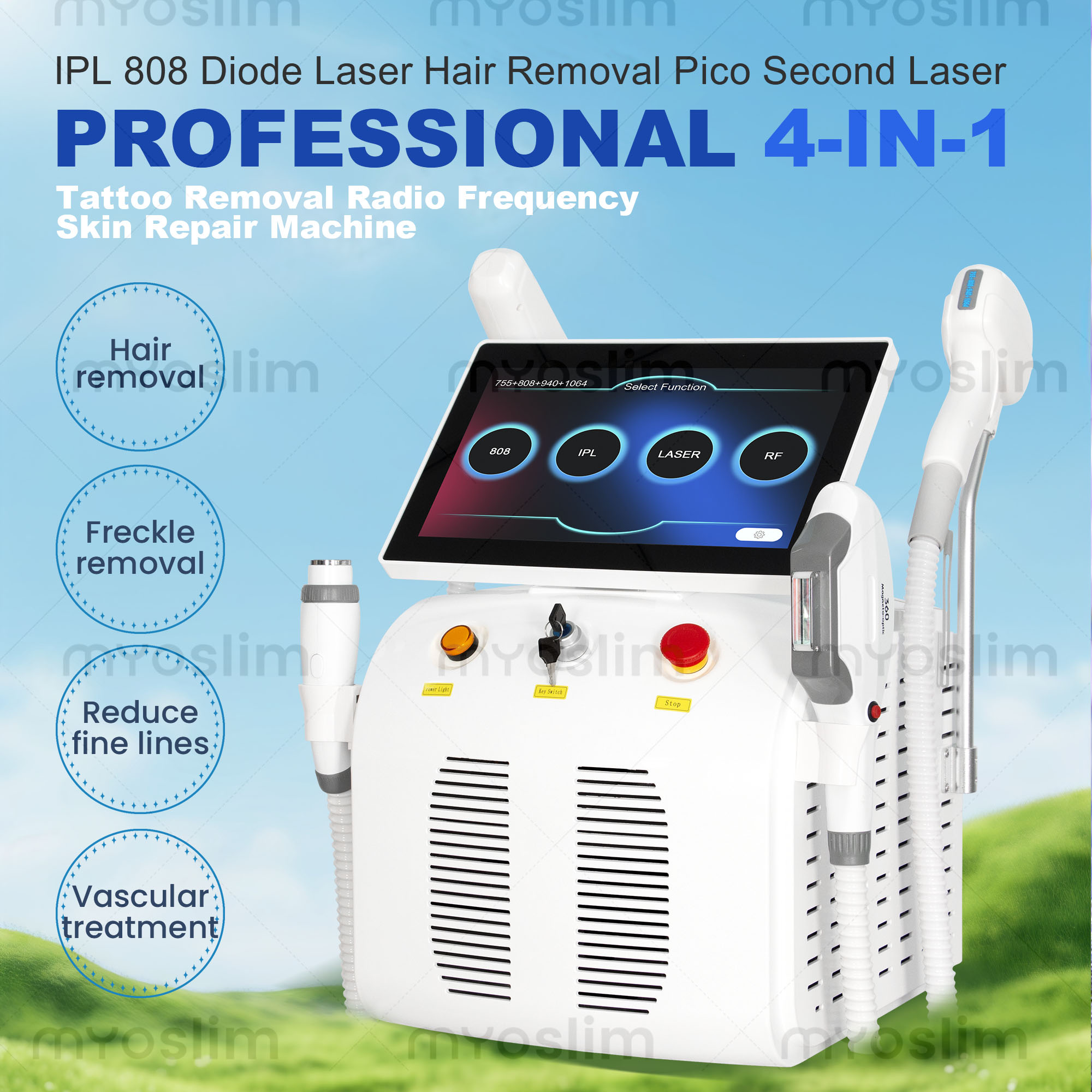 Máquina de depilação a laser d - Ice Titanium Diode Laser Machine avaliação e preço