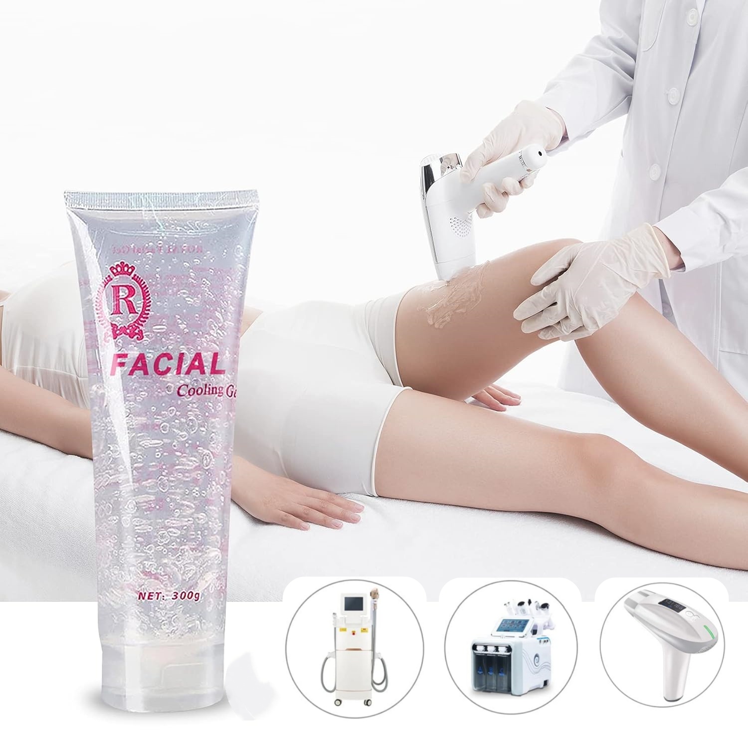 300ml rosto condutor emagrecim - Cooling Gel For Laser Hair Removal avaliação e preço
