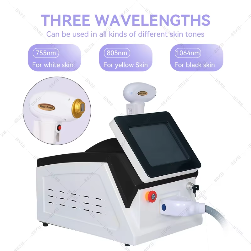 Máquina de remoção de pelos a  - Diode Laser Hair Removal 808Nm 755Nm 1064Nm avaliação e preço